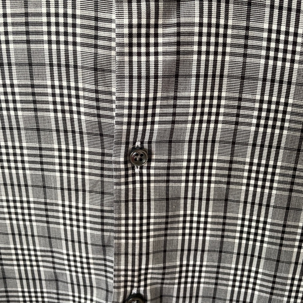 Hugo Boss Monochrome Checkered Shirt - Picture 2 of 7